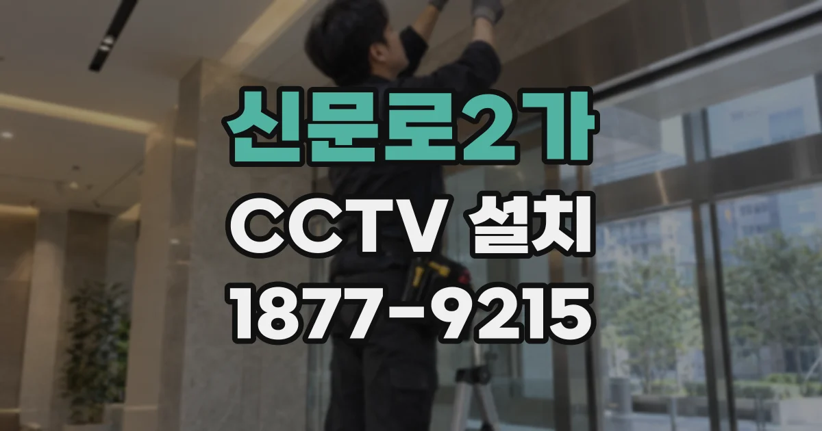 신문로2가 CCTV 설치