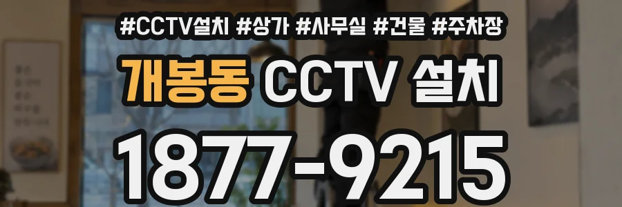 개봉동 CCTV 설치