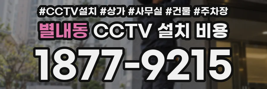 별내동 CCTV 설치 비용