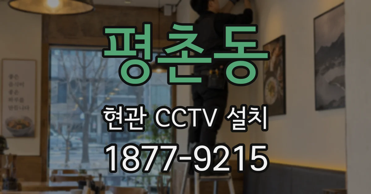 평촌동 현관 CCTV 설치