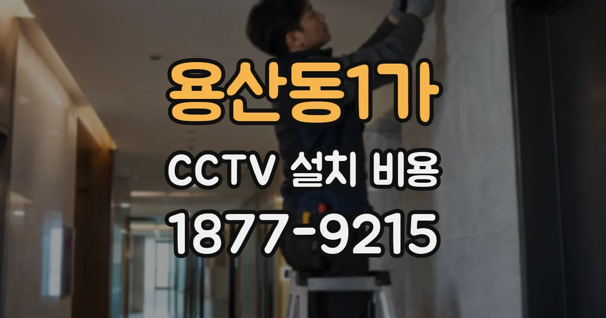 용산동1가 CCTV 설치 비용