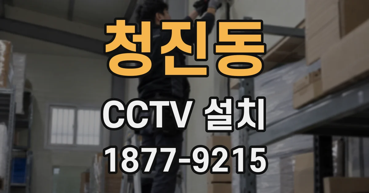 청진동 CCTV 설치