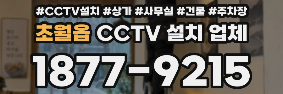 초월읍 CCTV 설치 업체