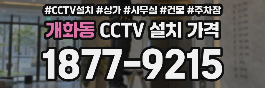 개화동 CCTV 설치 가격