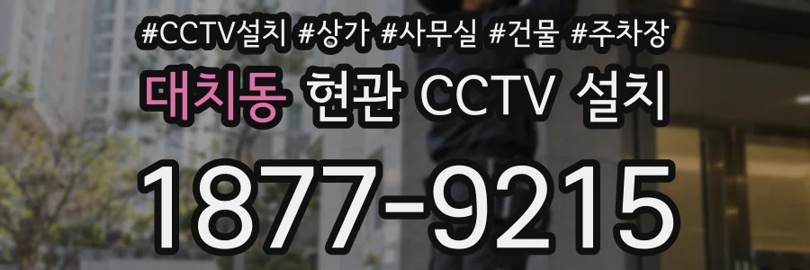 대치동 현관 CCTV 설치