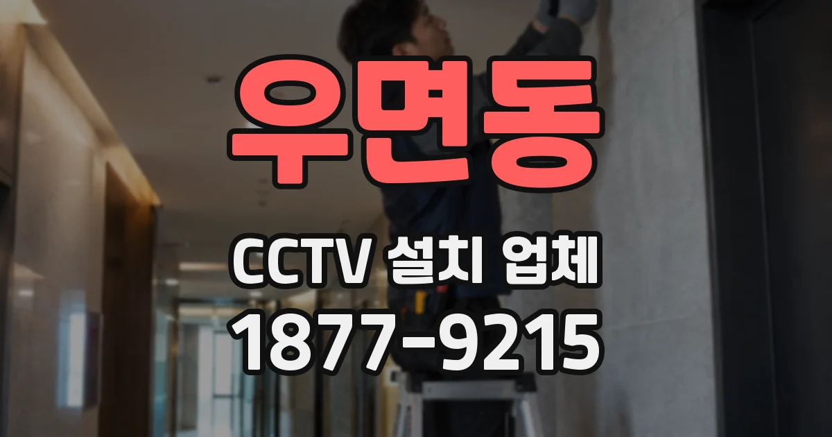 우면동 CCTV 설치 업체