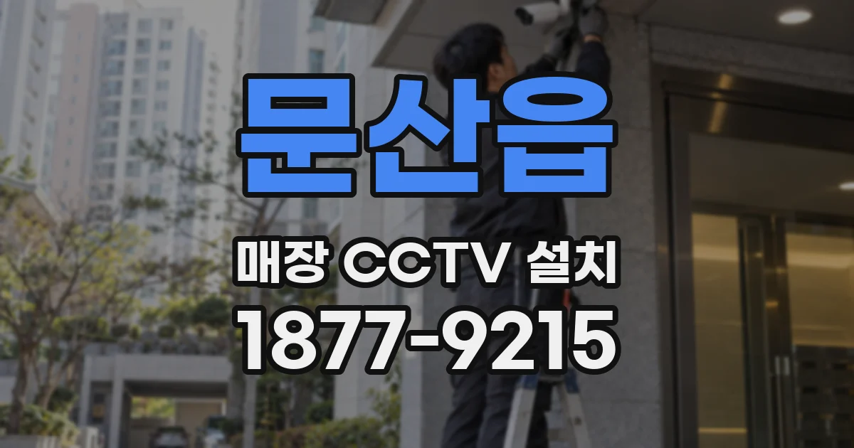 문산읍 매장 CCTV 설치