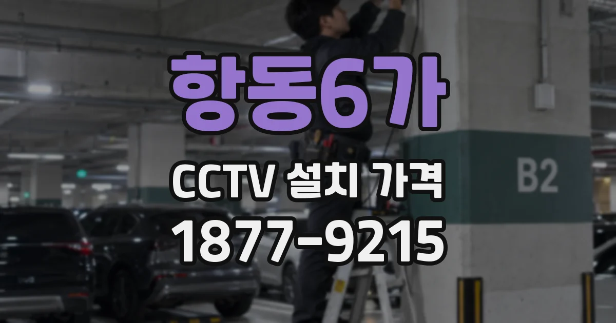 항동6가 CCTV 설치 가격