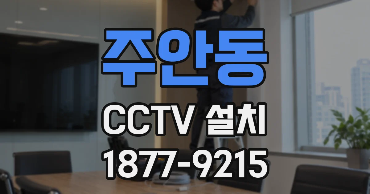 주안동 CCTV 설치