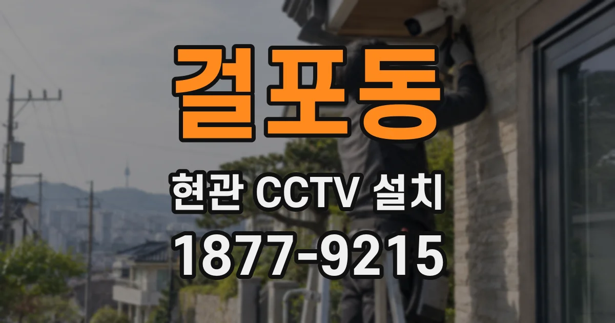 걸포동 현관 CCTV 설치