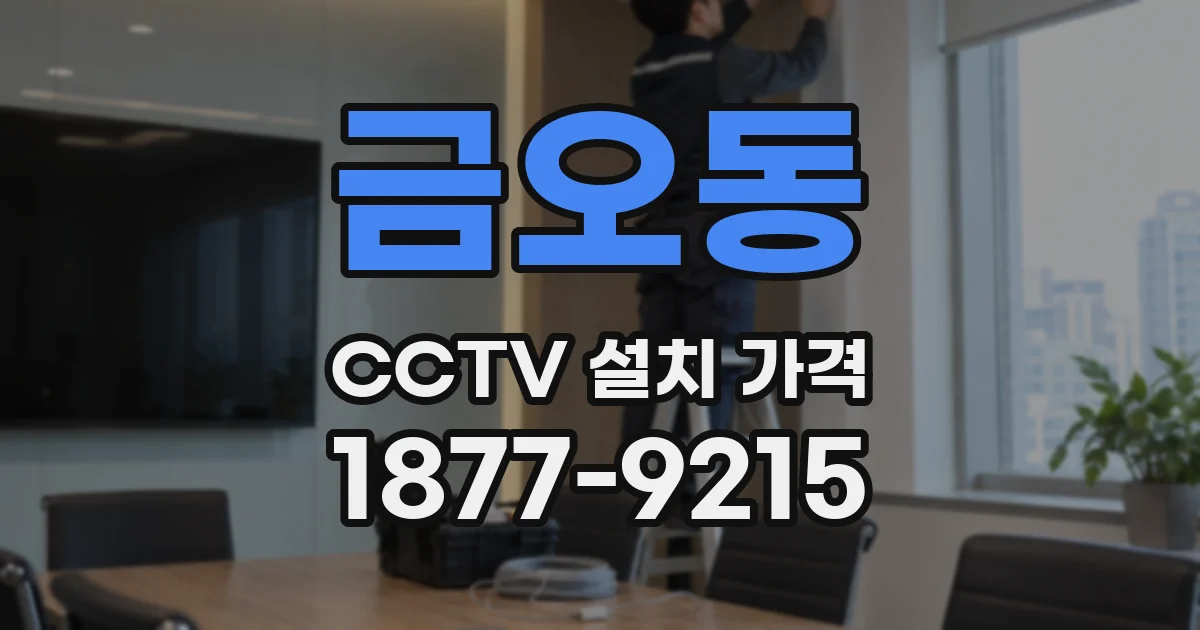 금오동 CCTV 설치 가격