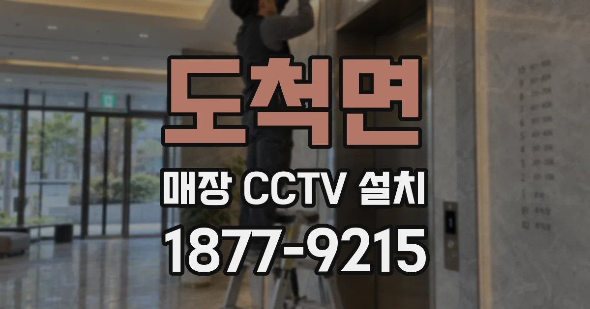 도척면 매장 CCTV 설치