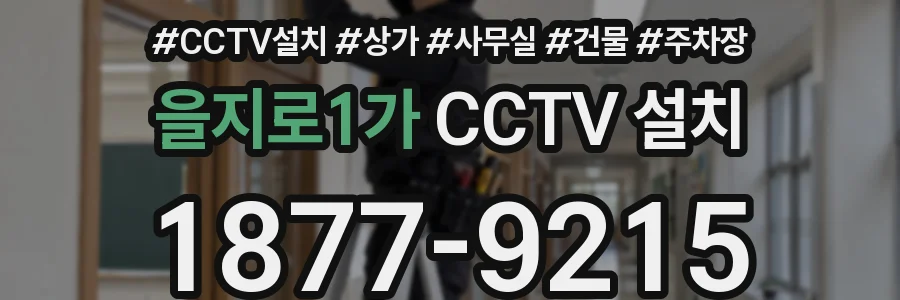 을지로1가 CCTV 설치