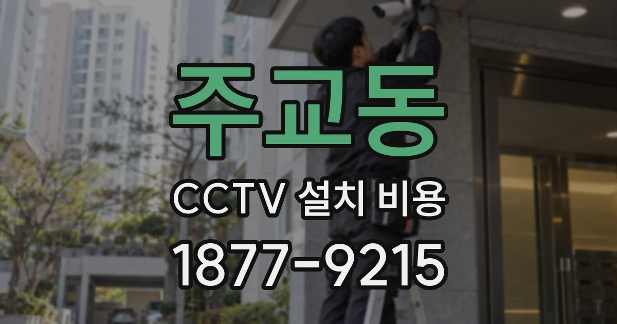 주교동 CCTV 설치 비용