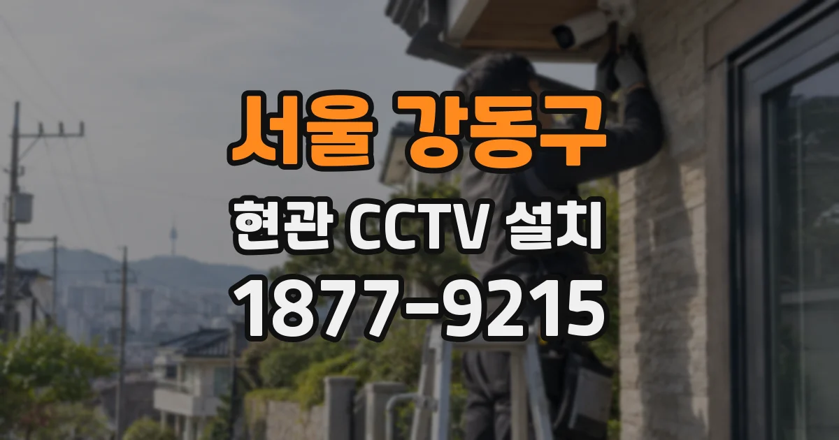 서울 강동구 현관 CCTV 설치