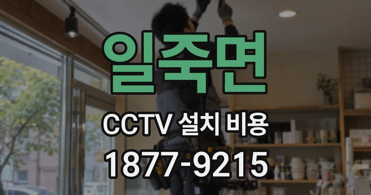일죽면 CCTV 설치 비용