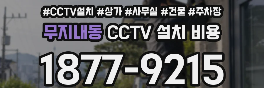 무지내동 CCTV 설치 비용