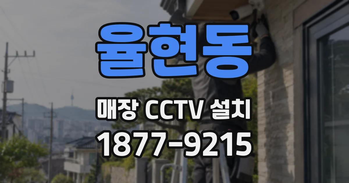 율현동 매장 CCTV 설치