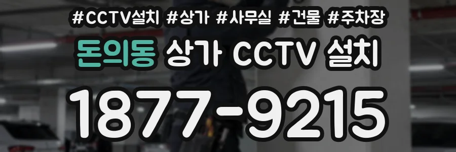 돈의동 상가 CCTV 설치