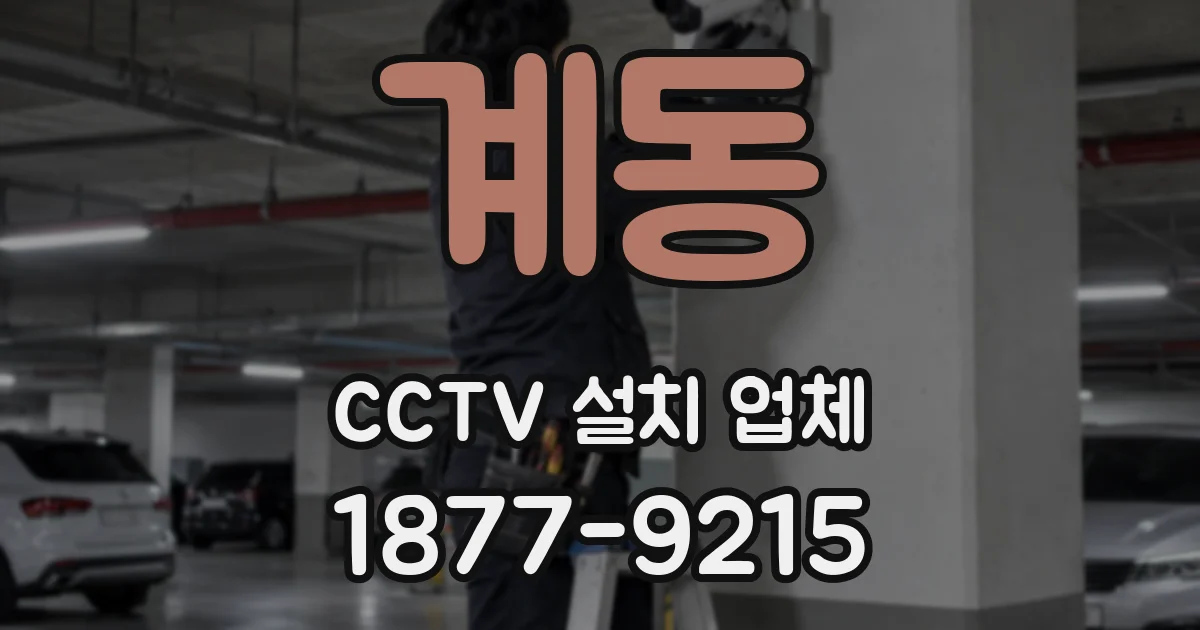 계동 CCTV 설치 업체