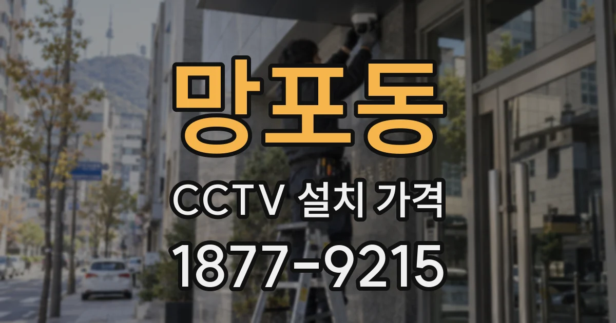 망포동 CCTV 설치 가격