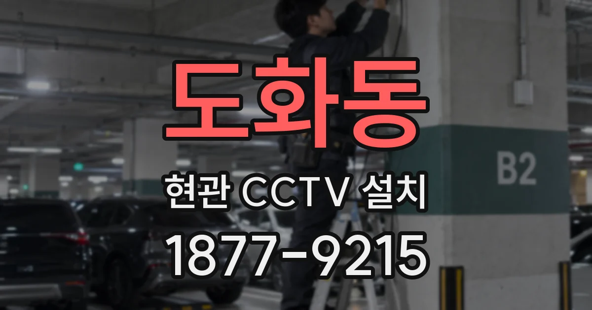 도화동 현관 CCTV 설치