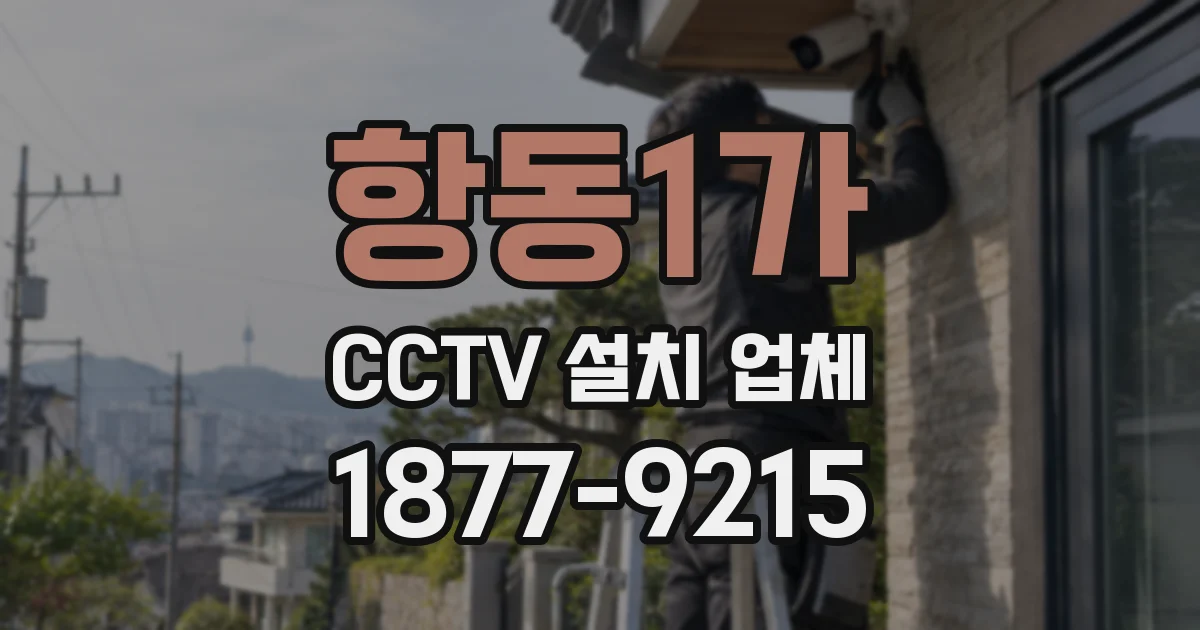 항동1가 CCTV 설치 업체