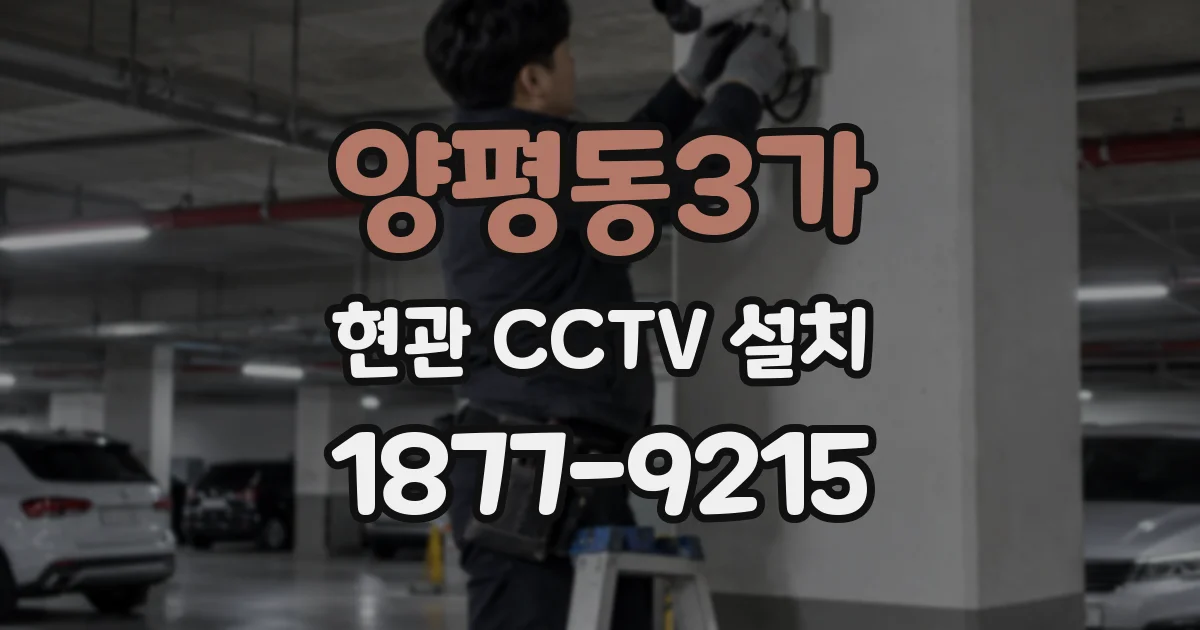 양평동3가 현관 CCTV 설치