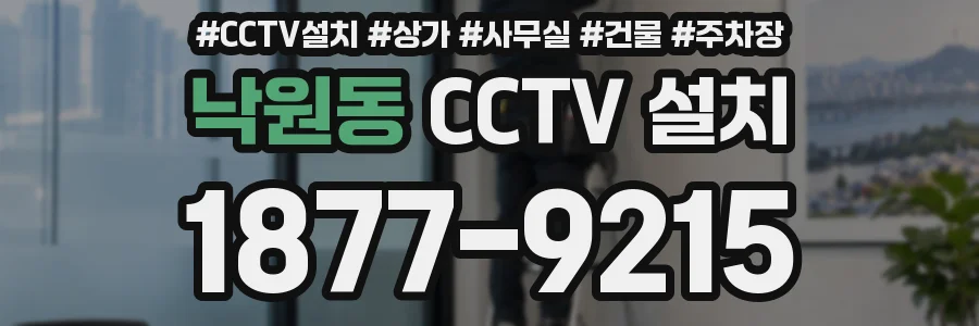낙원동 CCTV 설치