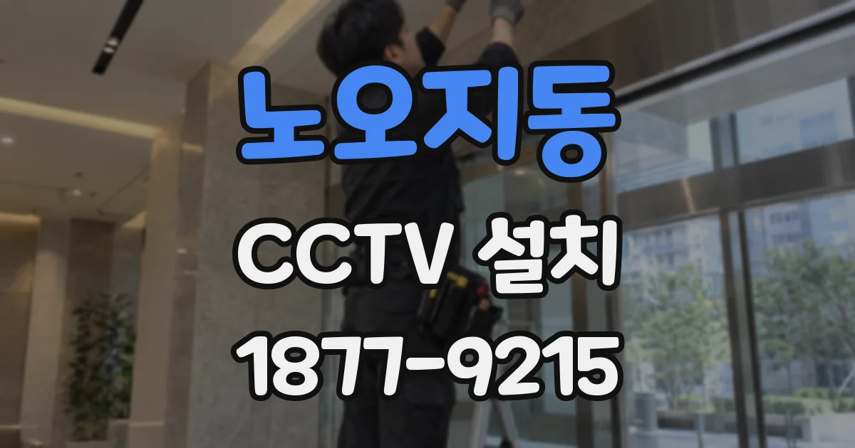 노오지동 CCTV 설치
