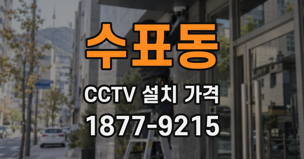 수표동 CCTV 설치 가격