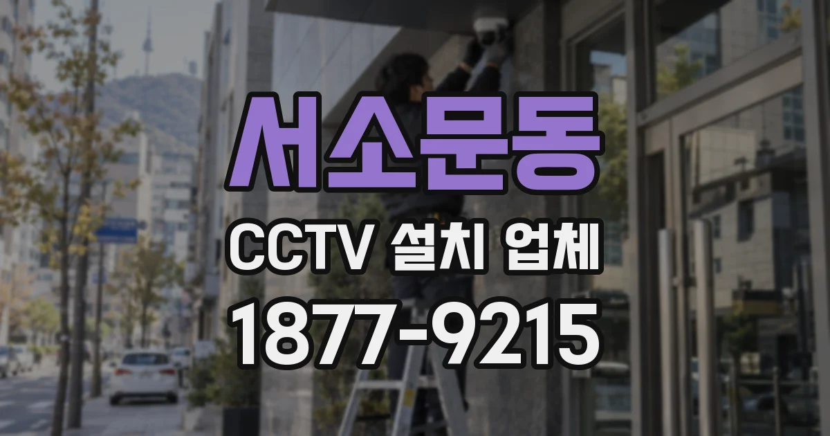 서소문동 CCTV 설치 업체