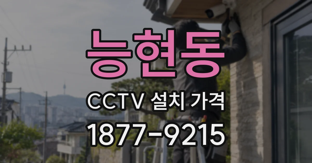 능현동 CCTV 설치 가격
