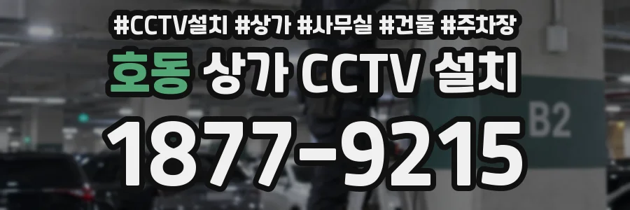 호동 상가 CCTV 설치