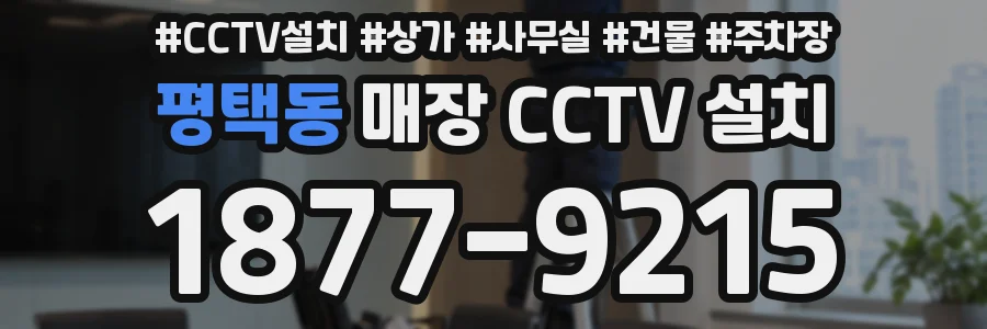 평택동 매장 CCTV 설치