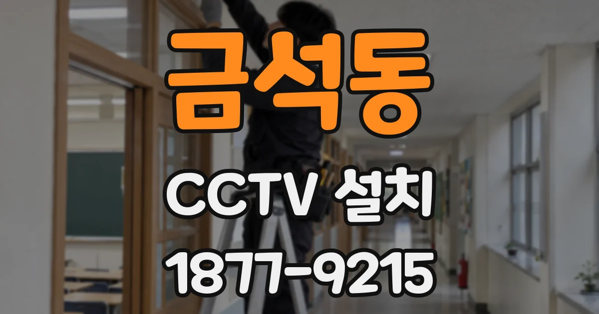 금석동 CCTV 설치