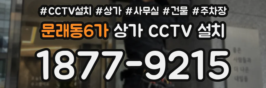문래동6가 상가 CCTV 설치