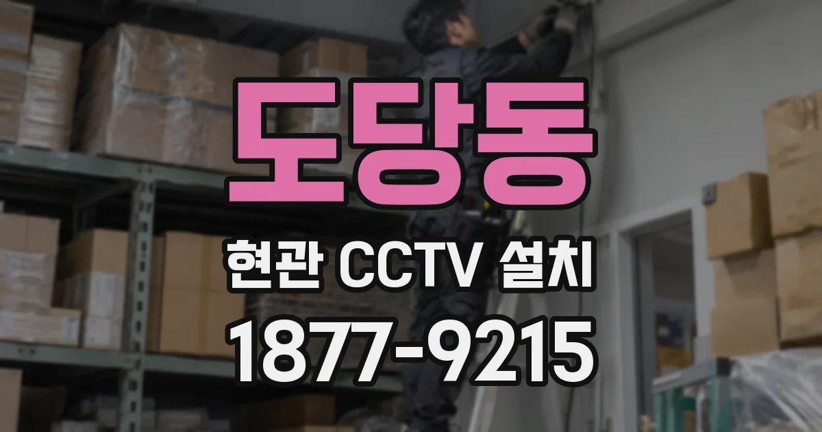 도당동 현관 CCTV 설치