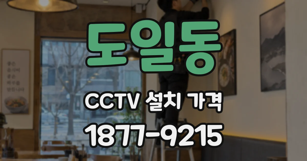 도일동 CCTV 설치 가격
