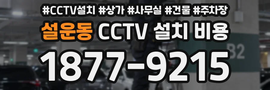 설운동 CCTV 설치 비용
