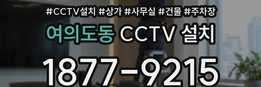 여의도동 CCTV 설치
