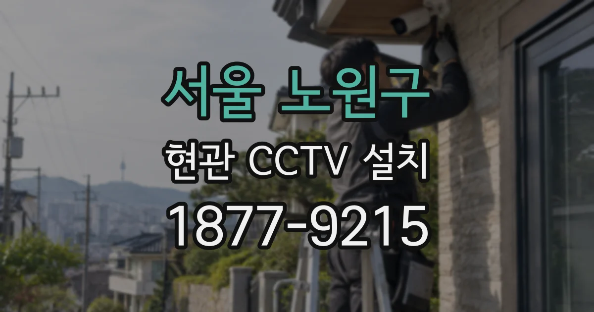 서울 노원구 현관 CCTV 설치