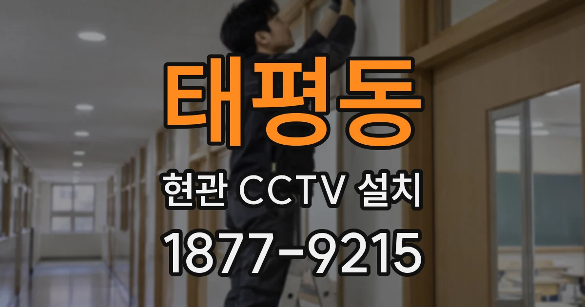 태평동 현관 CCTV 설치