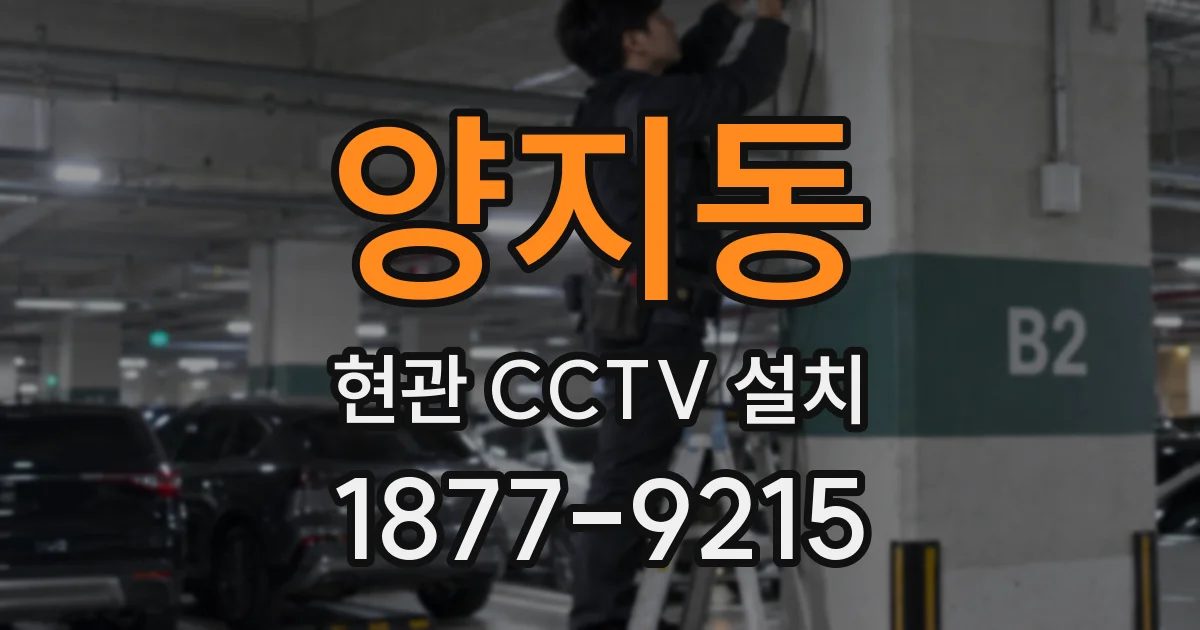 양지동 현관 CCTV 설치