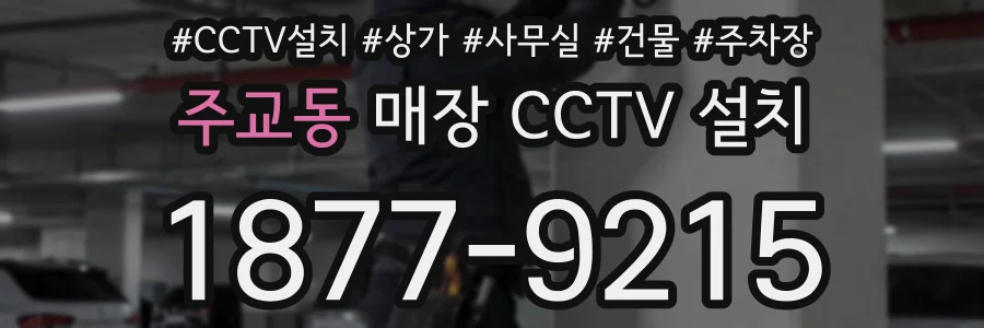주교동 매장 CCTV 설치