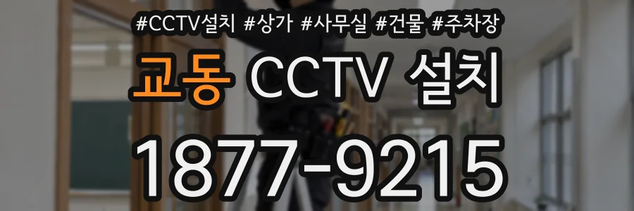 교동 CCTV 설치