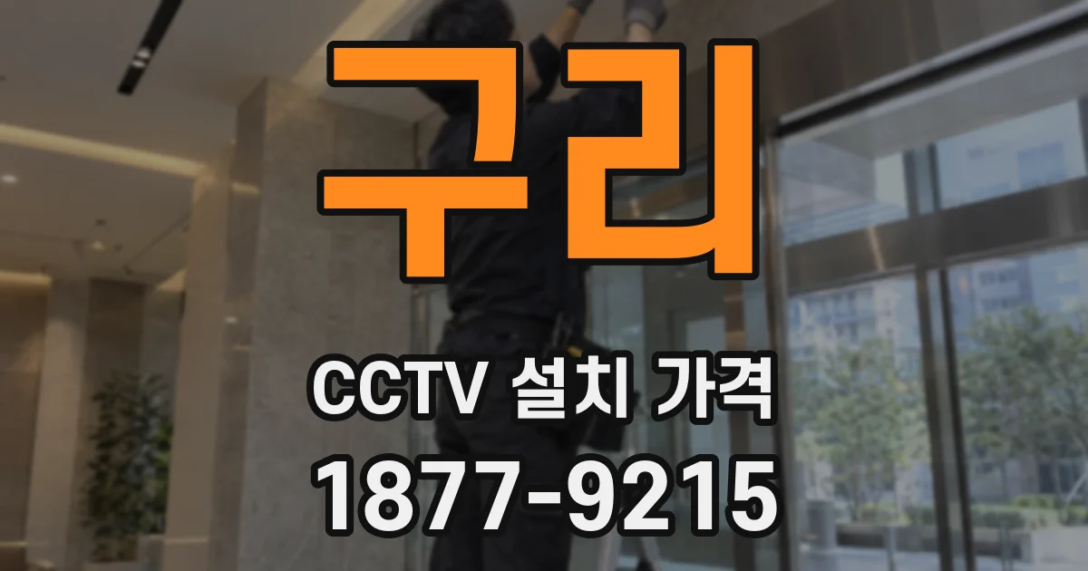 구리 CCTV 설치 가격