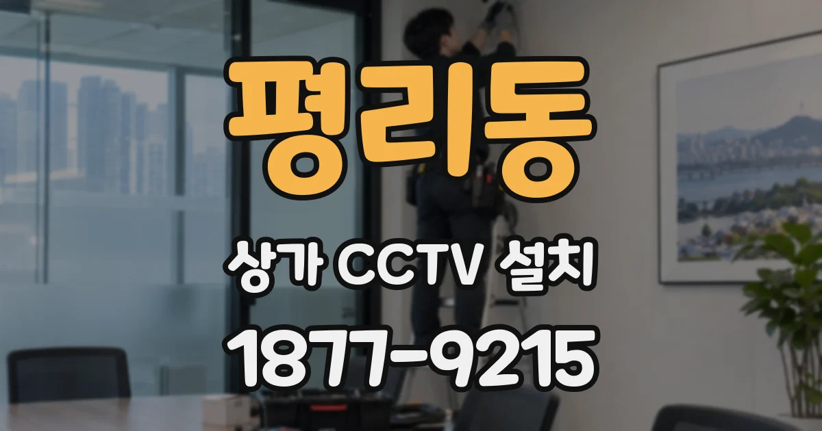 평리동 상가 CCTV 설치