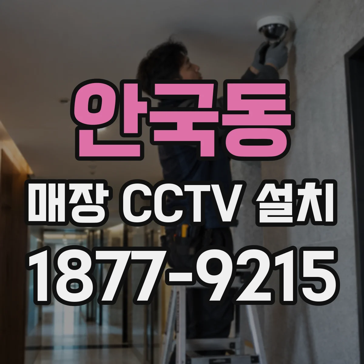 안국동 매장 CCTV 설치