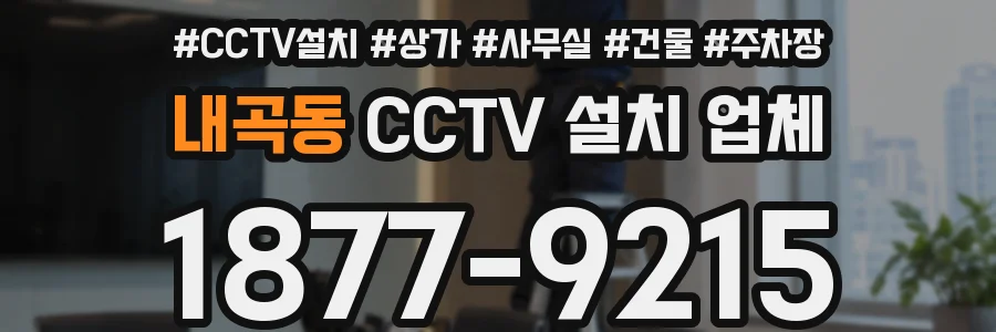 내곡동 CCTV 설치 업체
